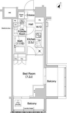 コンフォリア浅草橋の物件間取画像